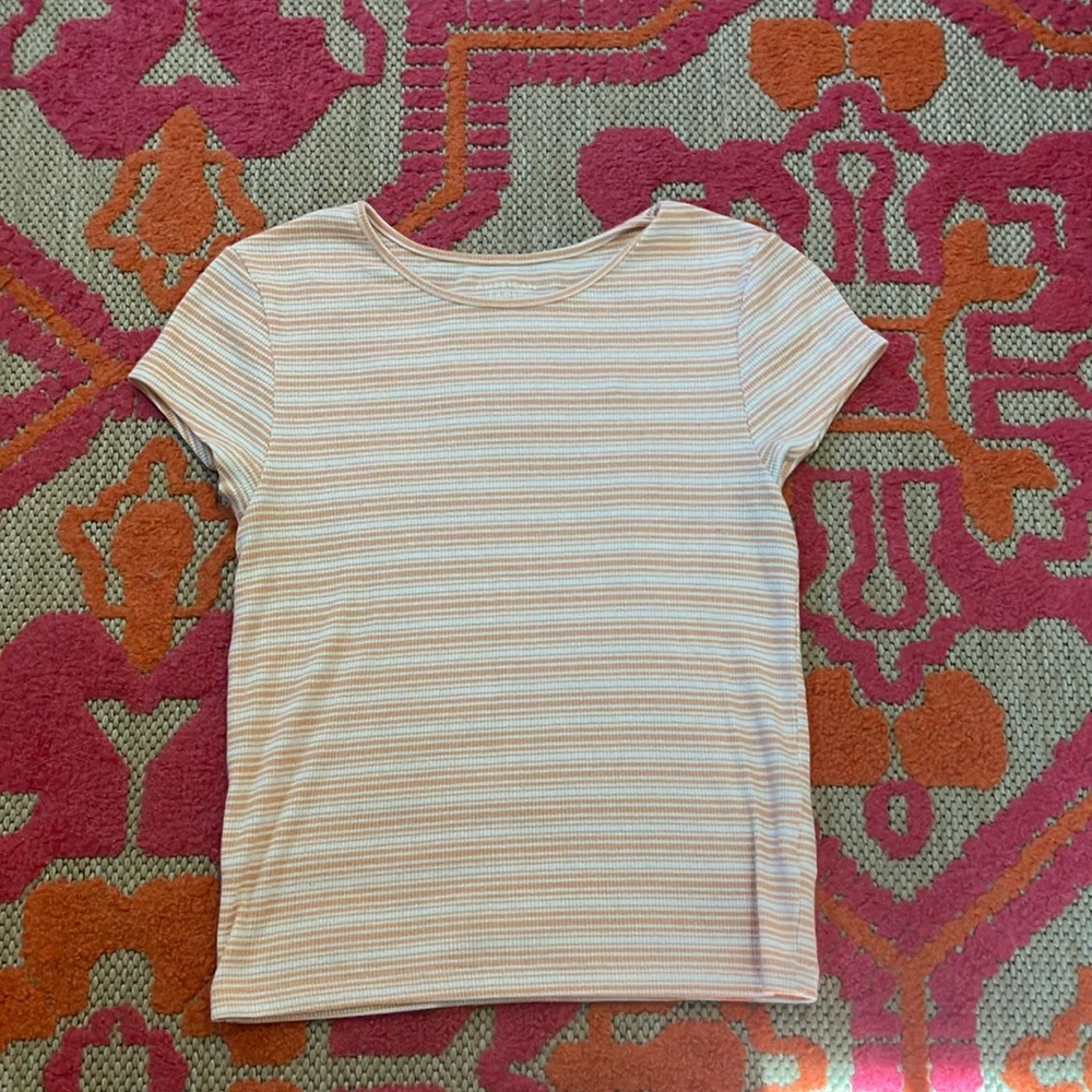 Striped Short Sleeve Top
